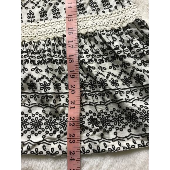 Anthropologie Ivory Cammie Embroidered Peplum Top - Picture 16 of 16